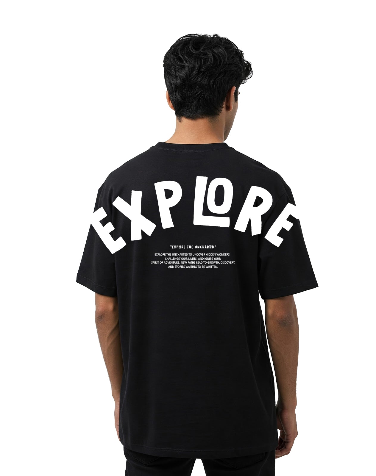 Explore - Black Oversize T-shirt