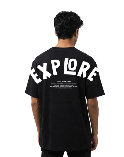Explore - Black Oversize T-shirt