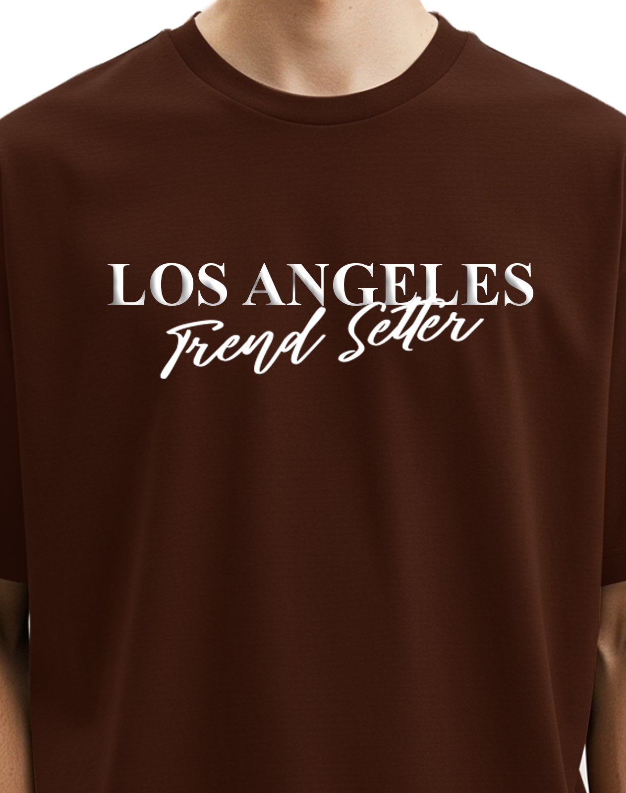 Los Angeles Brown Oversize T-Shirt