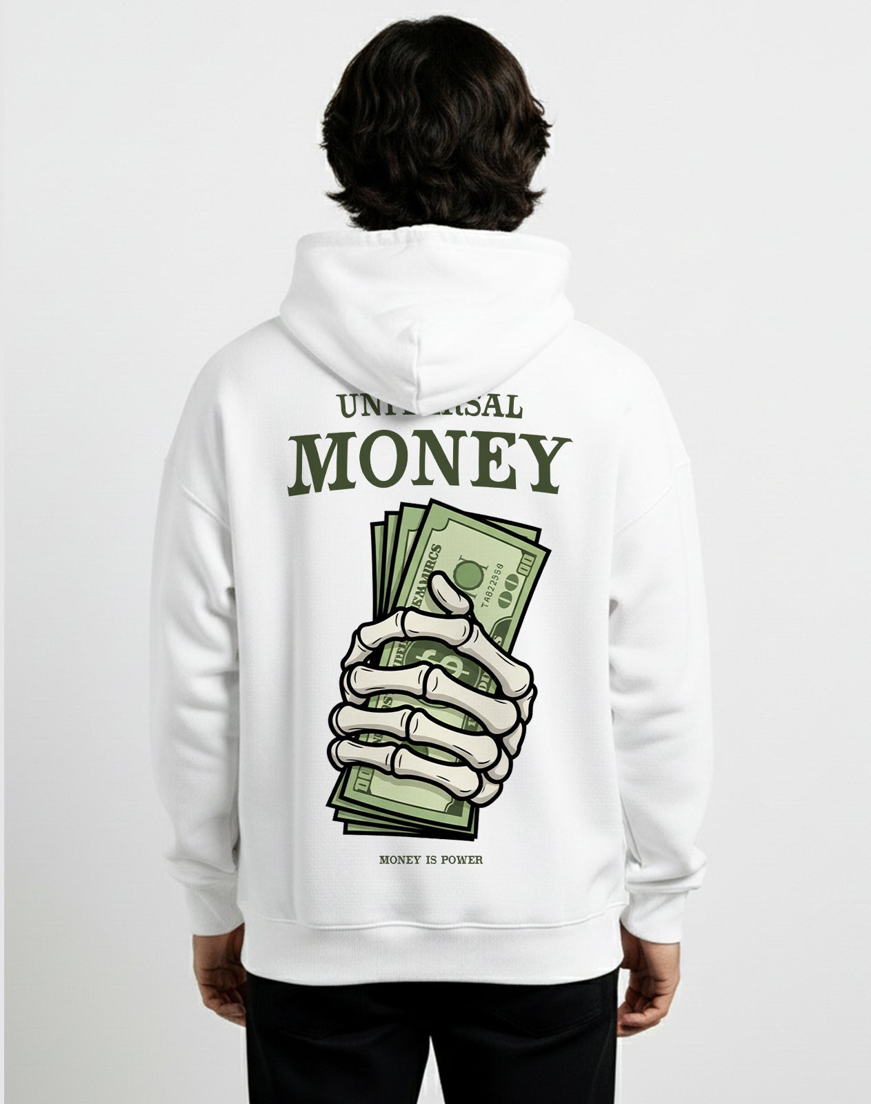 Money White Hoodie