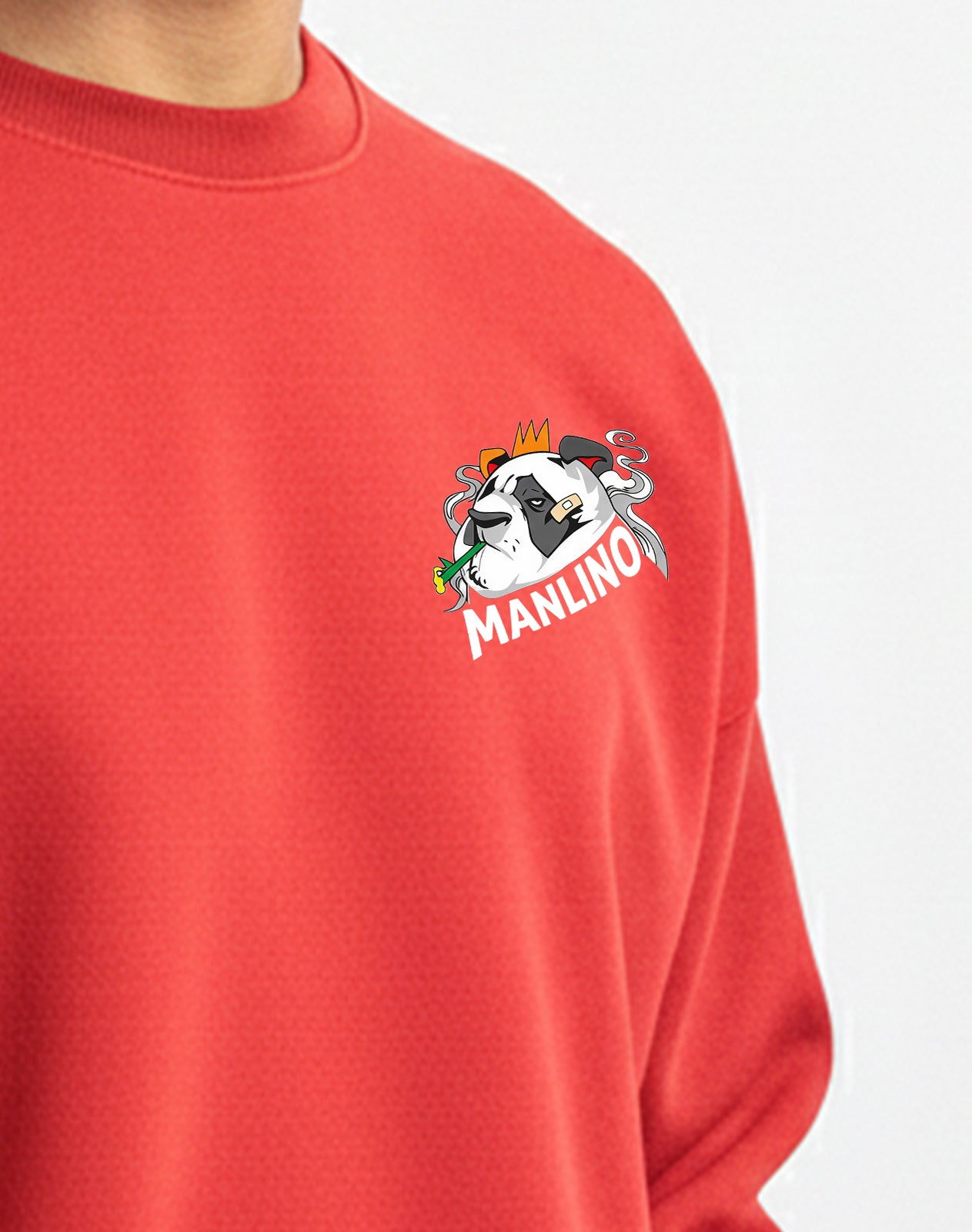 Manlino Red Sweatshirt
