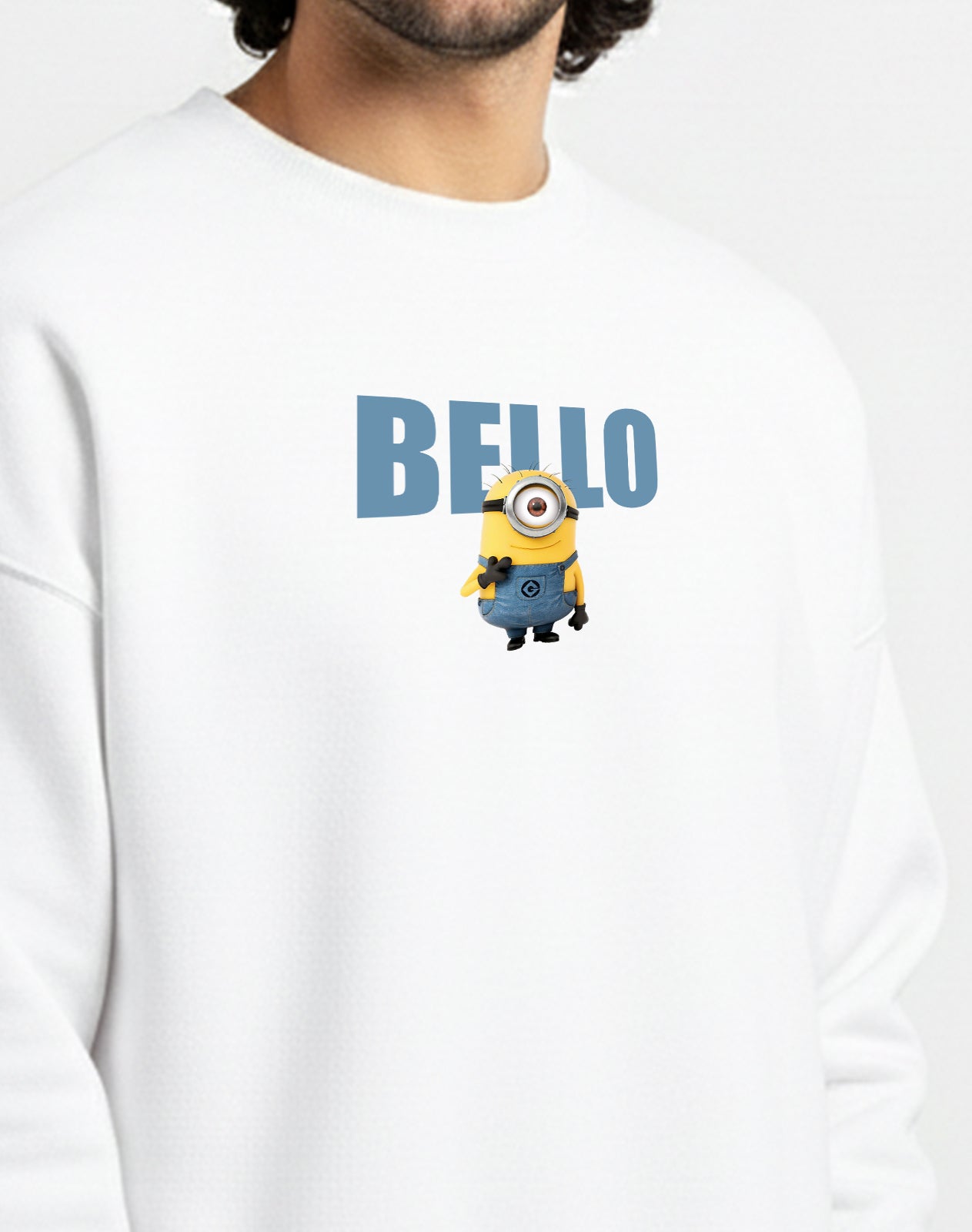 Minion White Sweatshirt