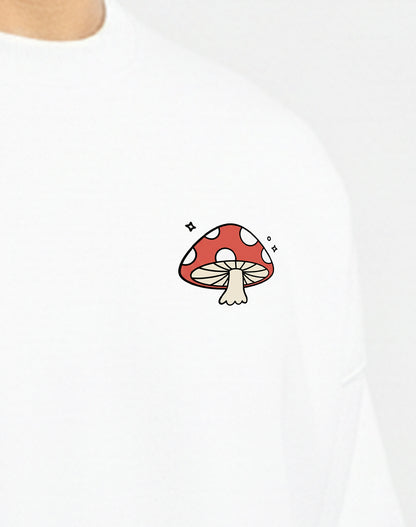 Mushroom White Sweatshirt