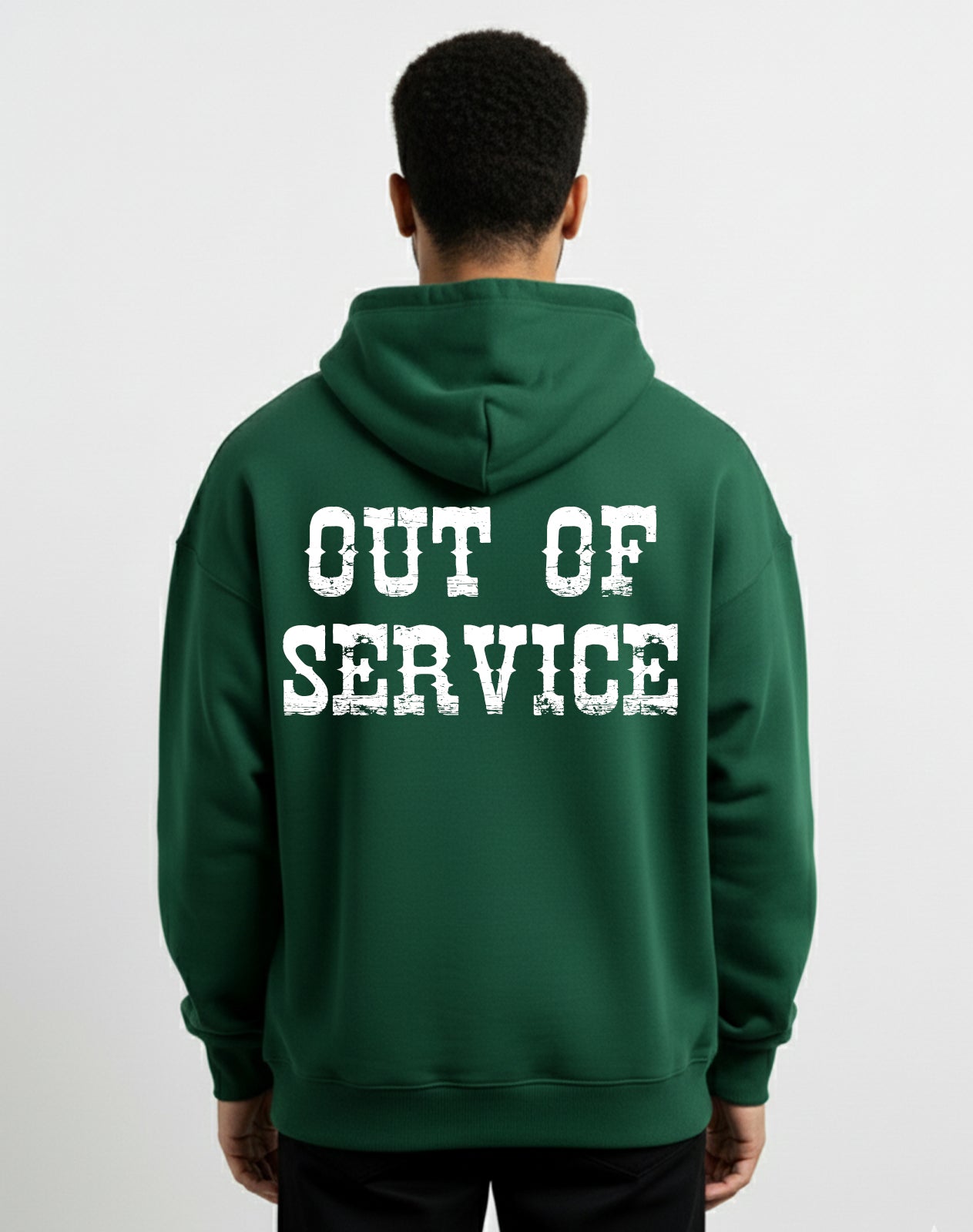 Out Of Service Green Hoodie