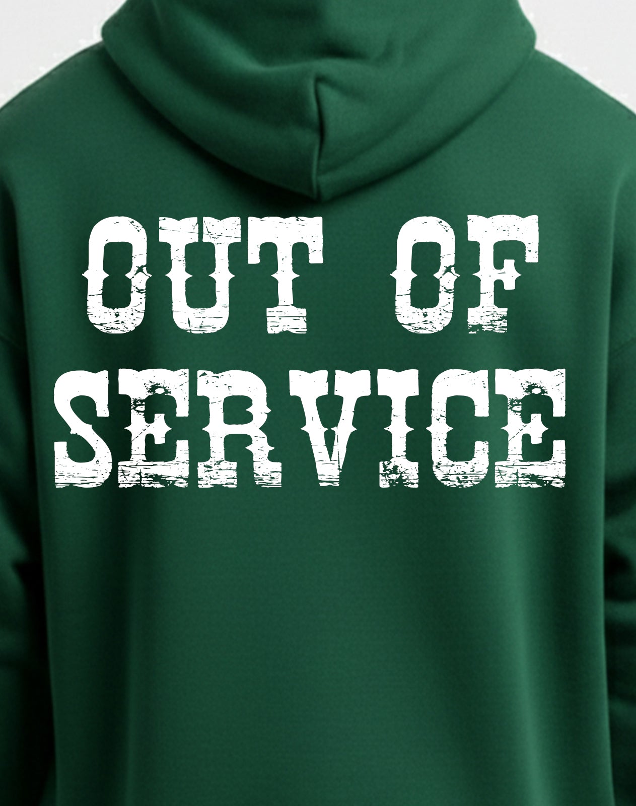 Out Of Service Green Hoodie