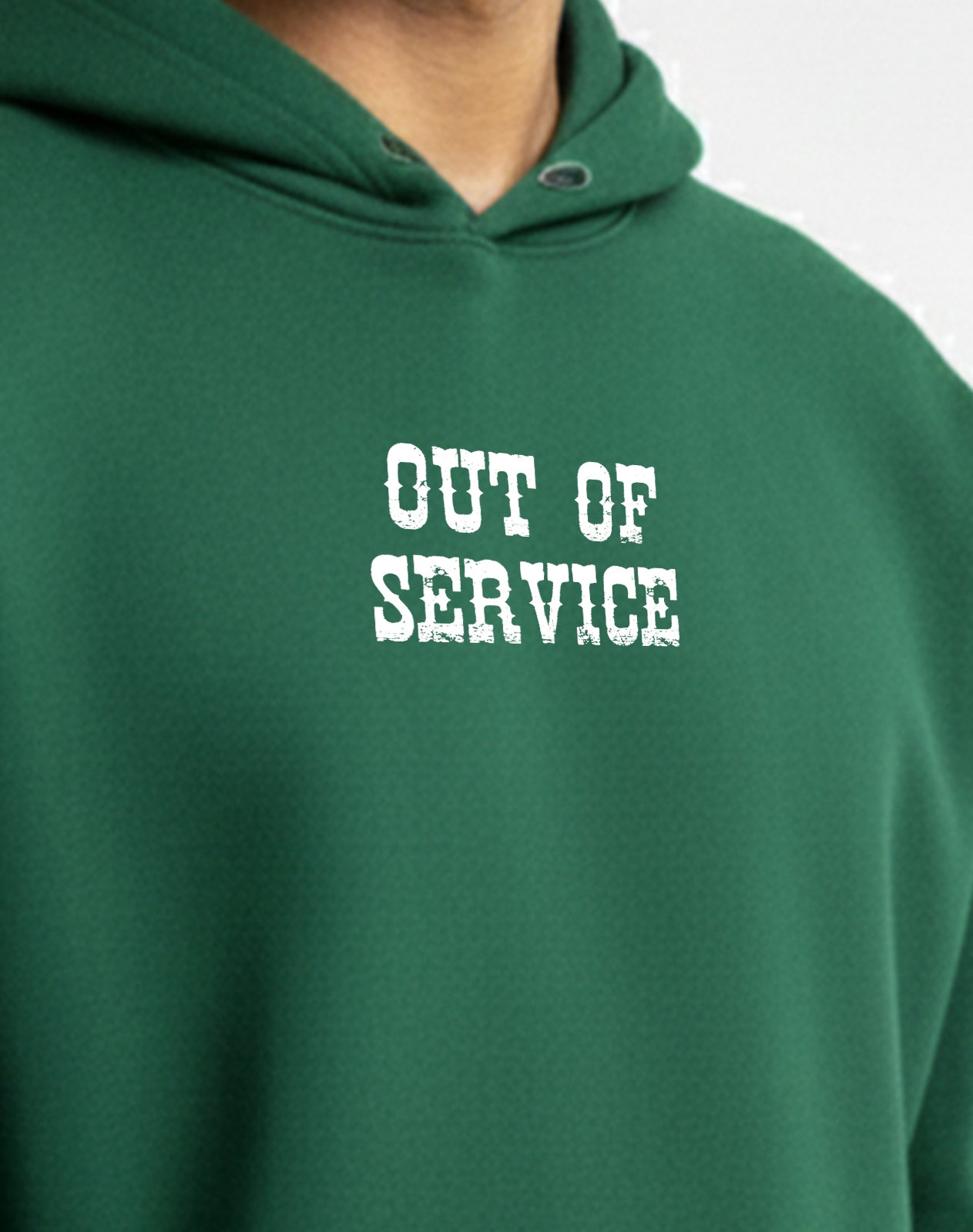 Out Of Service Green Hoodie