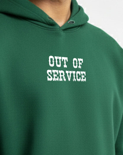 Out Of Service Green Hoodie