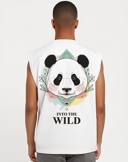 Panda White Oversize Tank Top