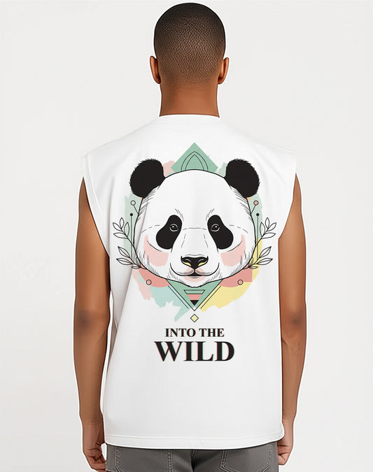 Panda White Oversize Tank Top