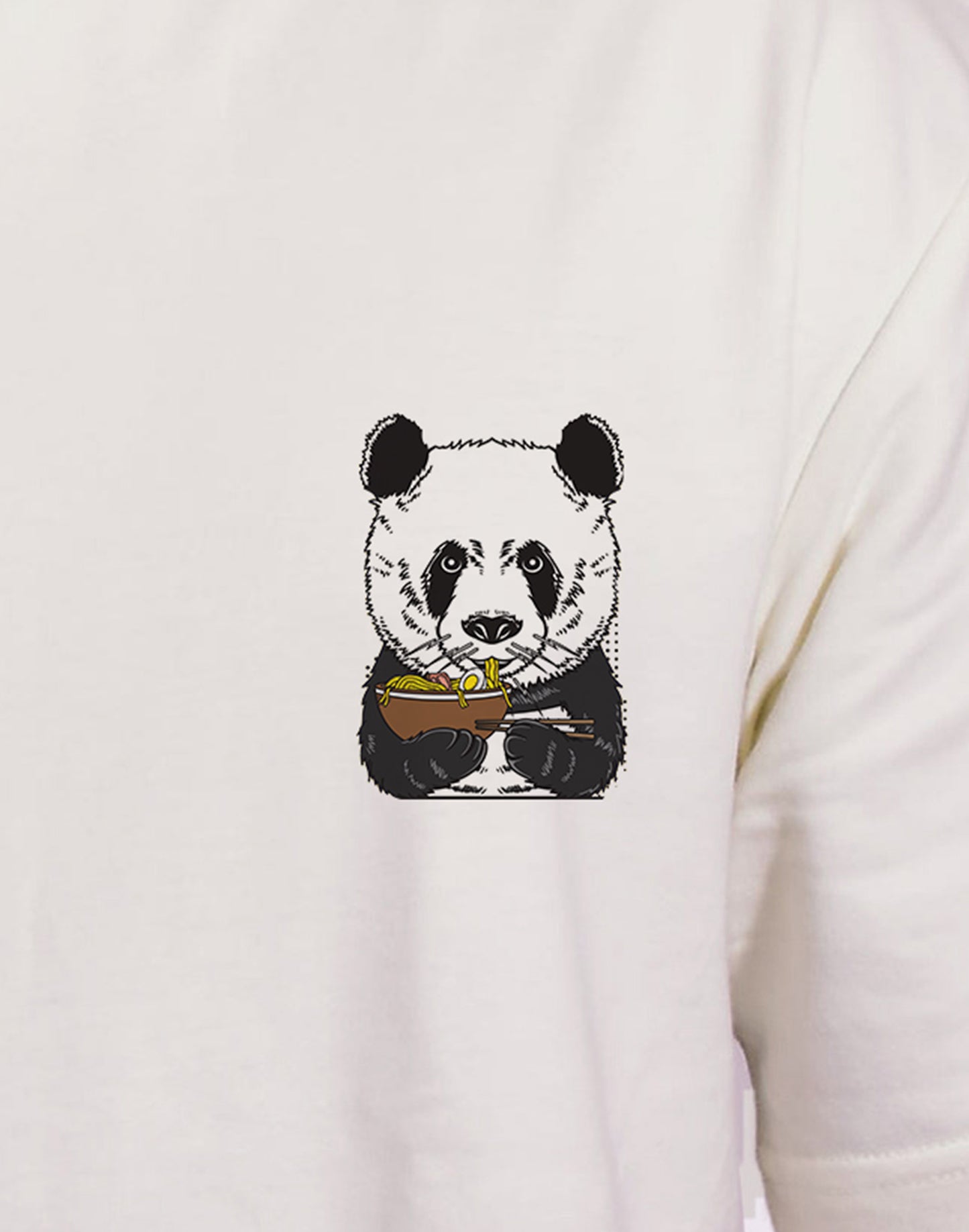 Panda - Off White Oversize T-shirt