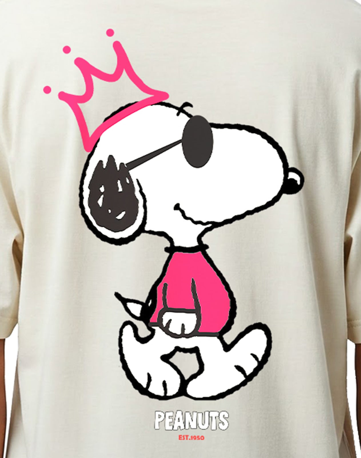 Peanuts - Off White Oversize T-shirt