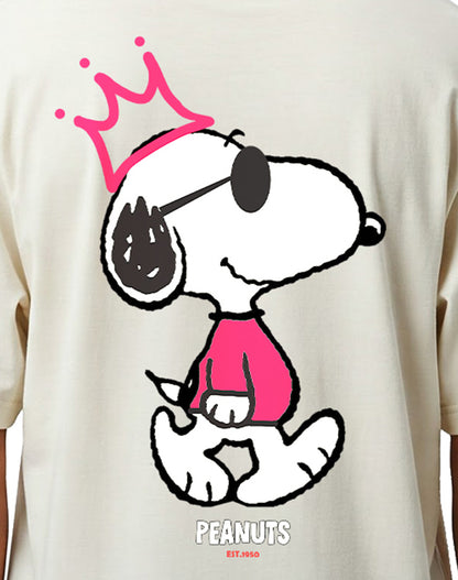Peanuts - Off White Oversize T-shirt