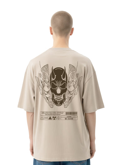 Phobia Beige Oversize T-Shirt