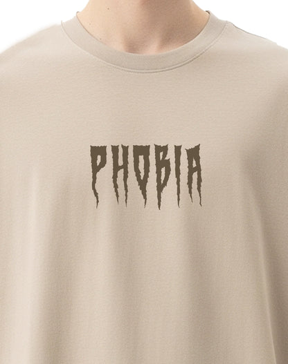 Phobia Beige Oversize T-Shirt