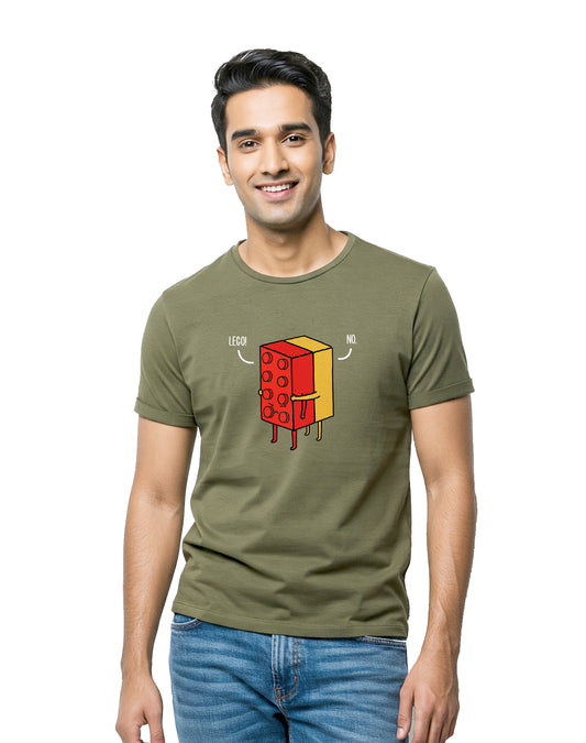 Puzzle - Olive Regular Fit T-shirt
