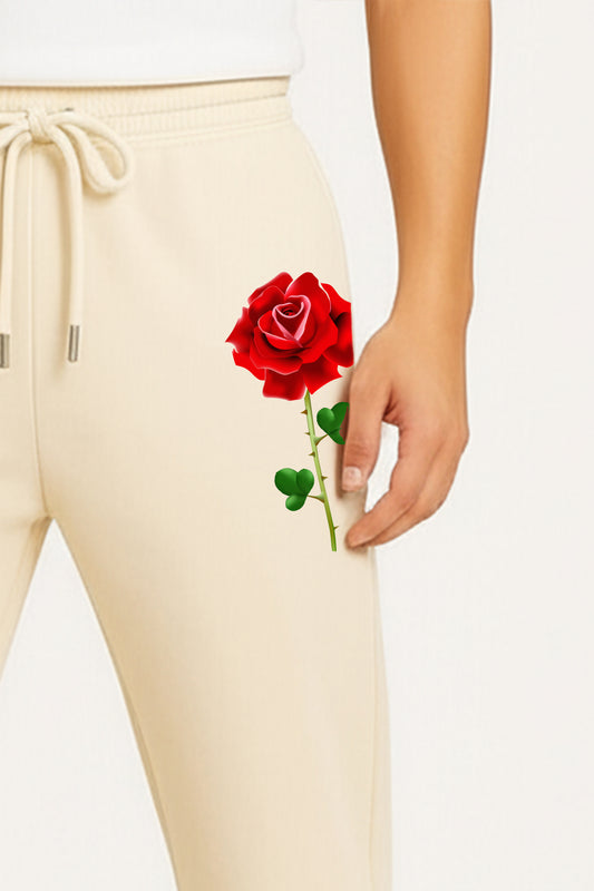 Rose Off White Joggers