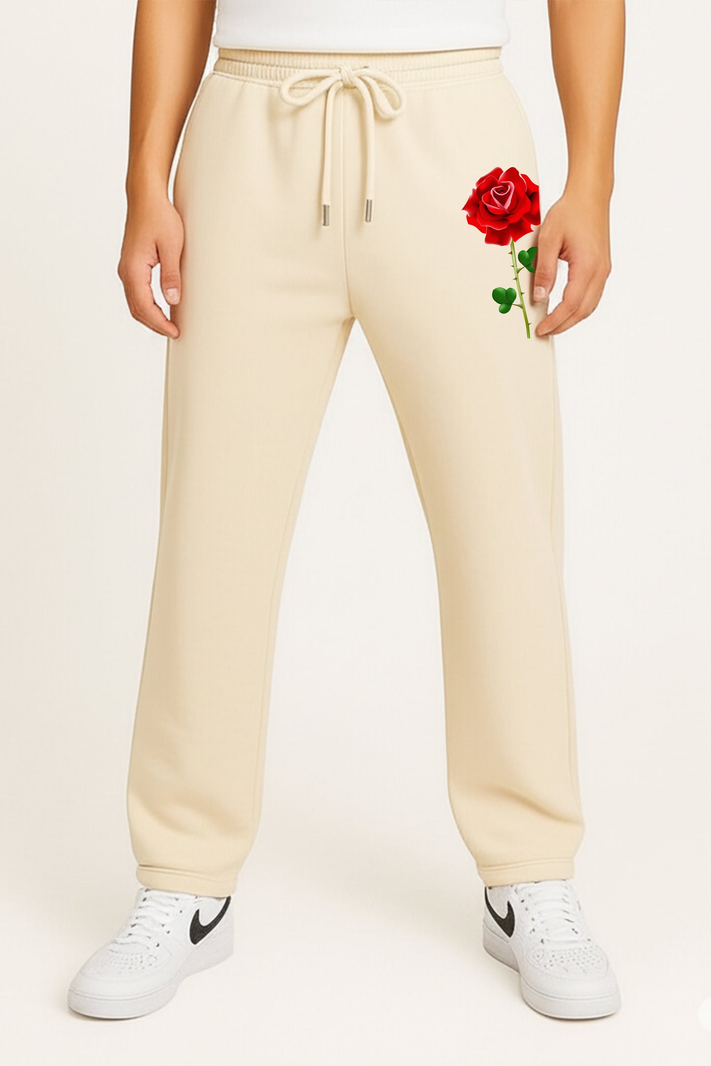 Rose Off White Joggers