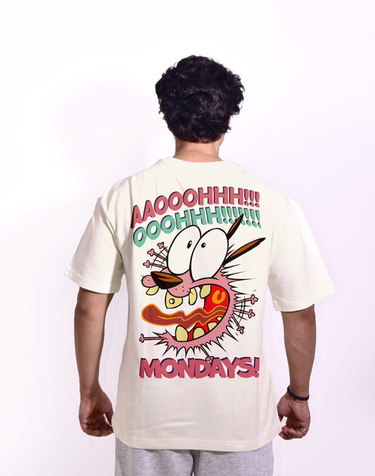 Courage Dog White Oversize T-shirt