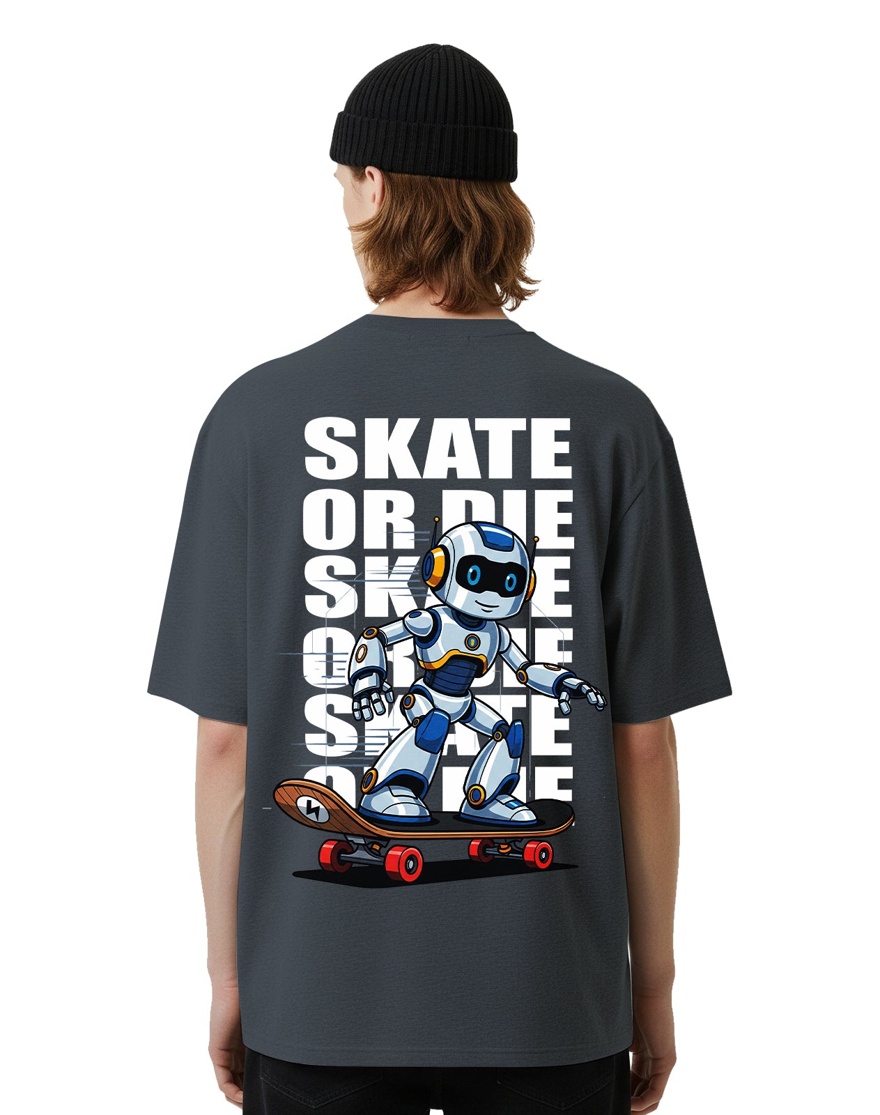 Skate Grey Oversize T-Shirt