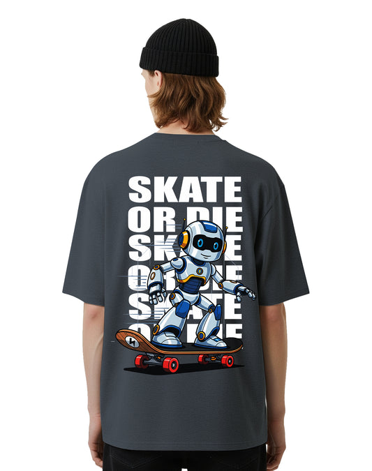 Skate Grey Oversize T-Shirt