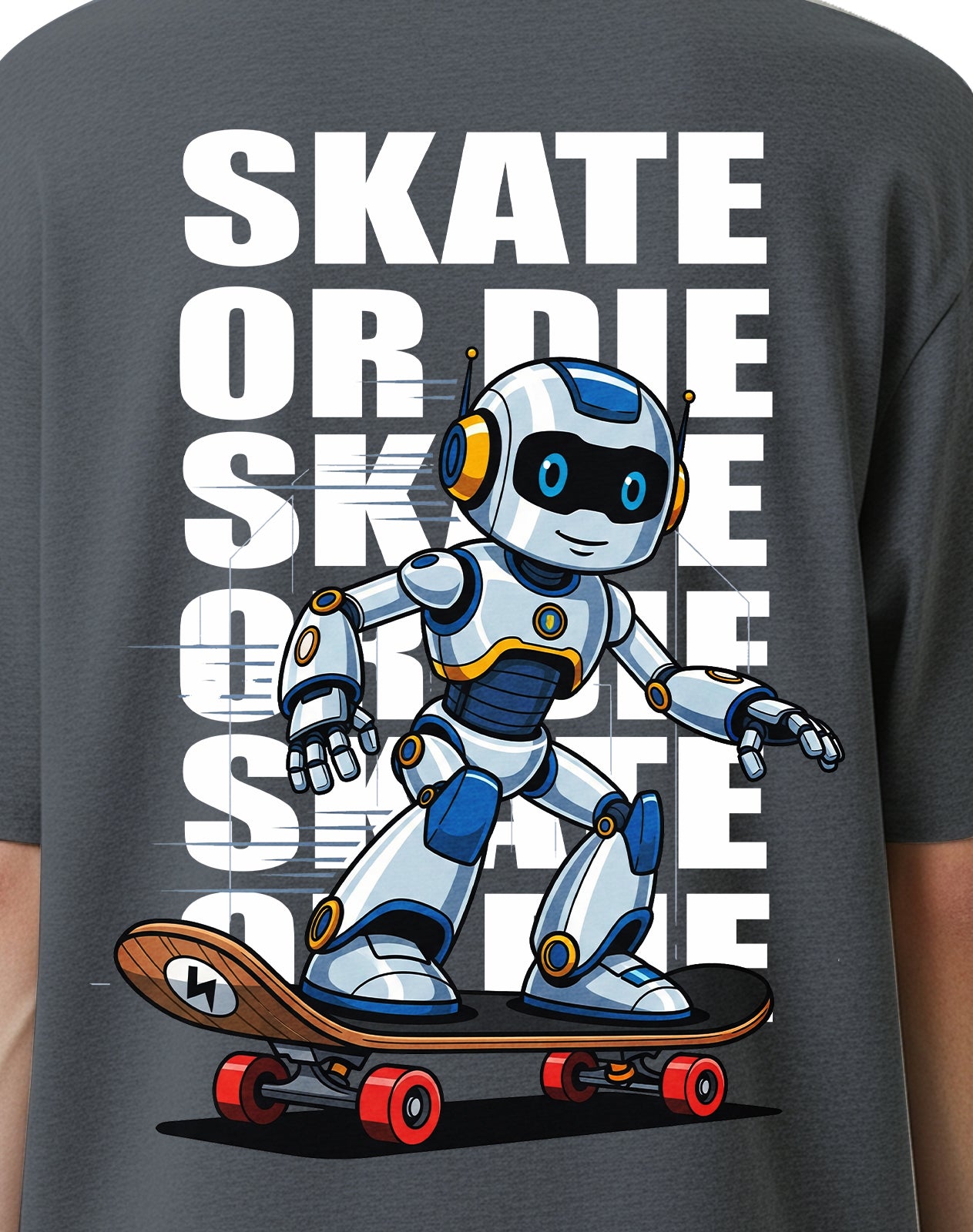 Skate Grey Oversize T-Shirt