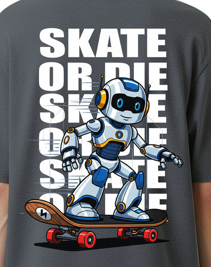 Skate Grey Oversize T-Shirt