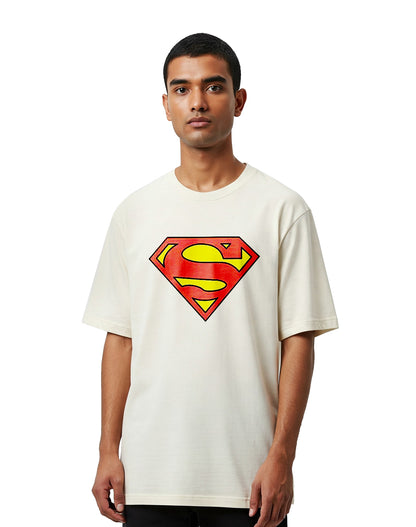 Superman - Off White Oversize T-shirt