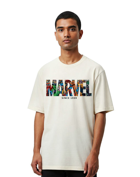 White Marvel Oversize T-shirt