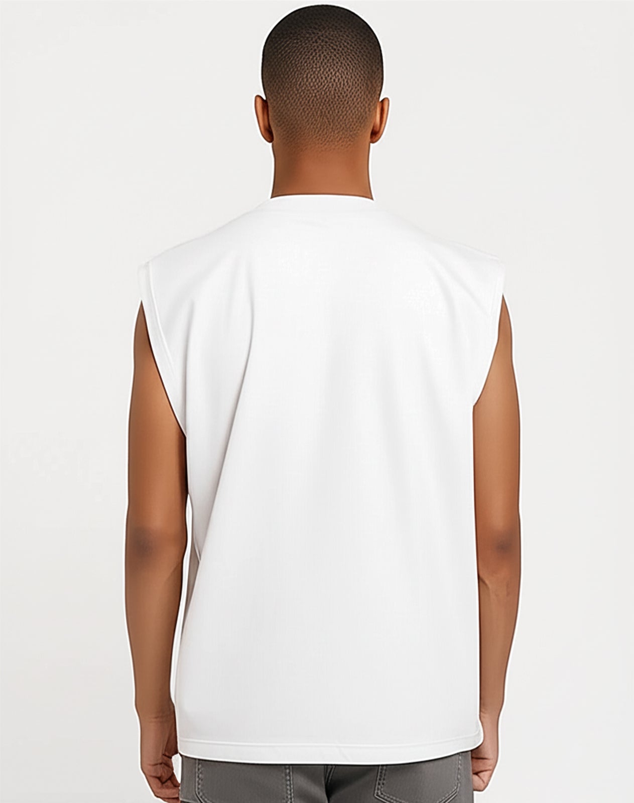 Solid White Oversize Tank Top