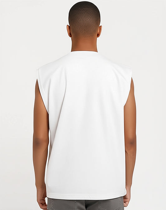 Solid White Oversize Tank Top