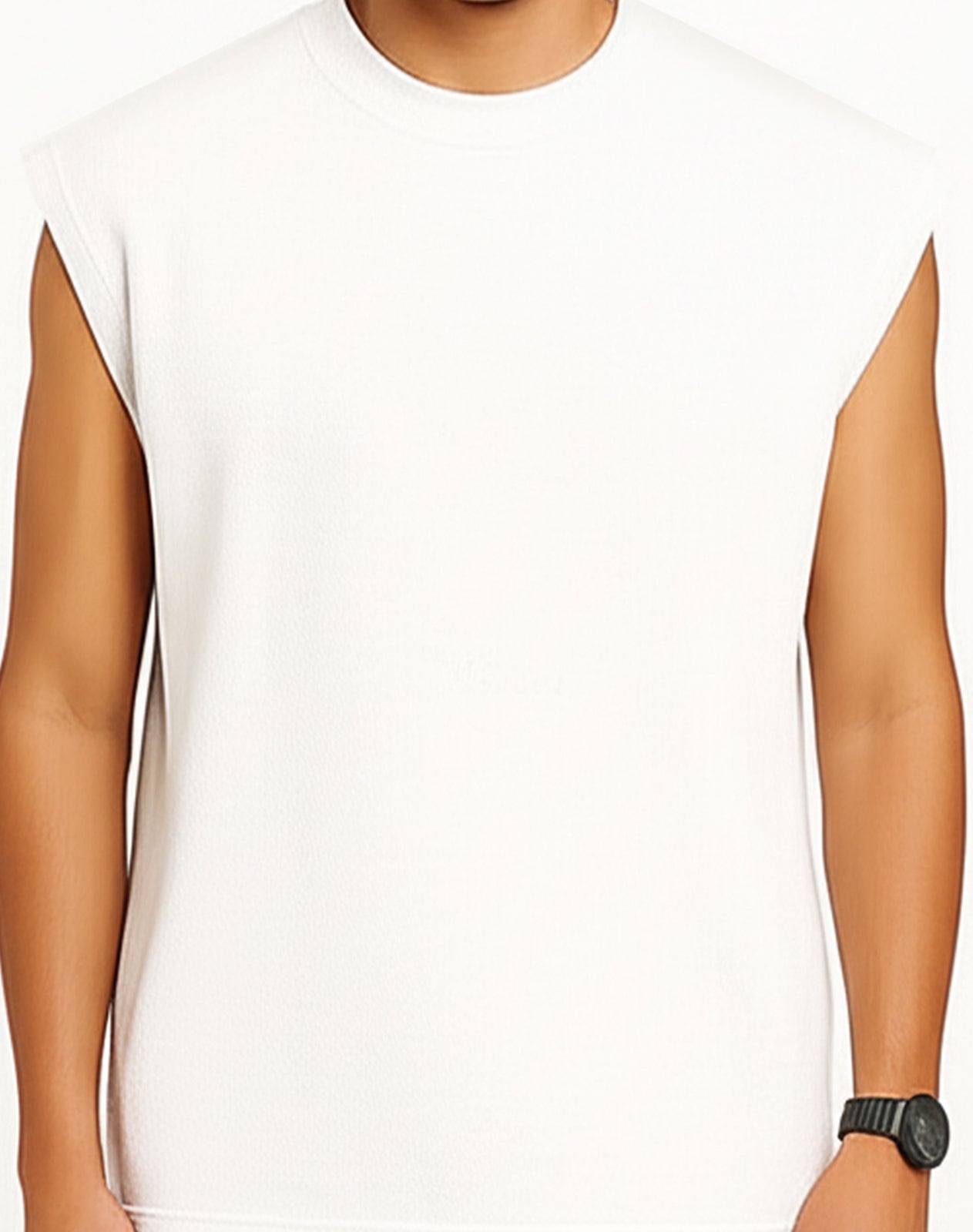 Solid White Oversize Tank Top